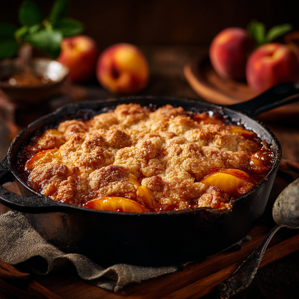 photo of Dutch Oven Peach Cobbler